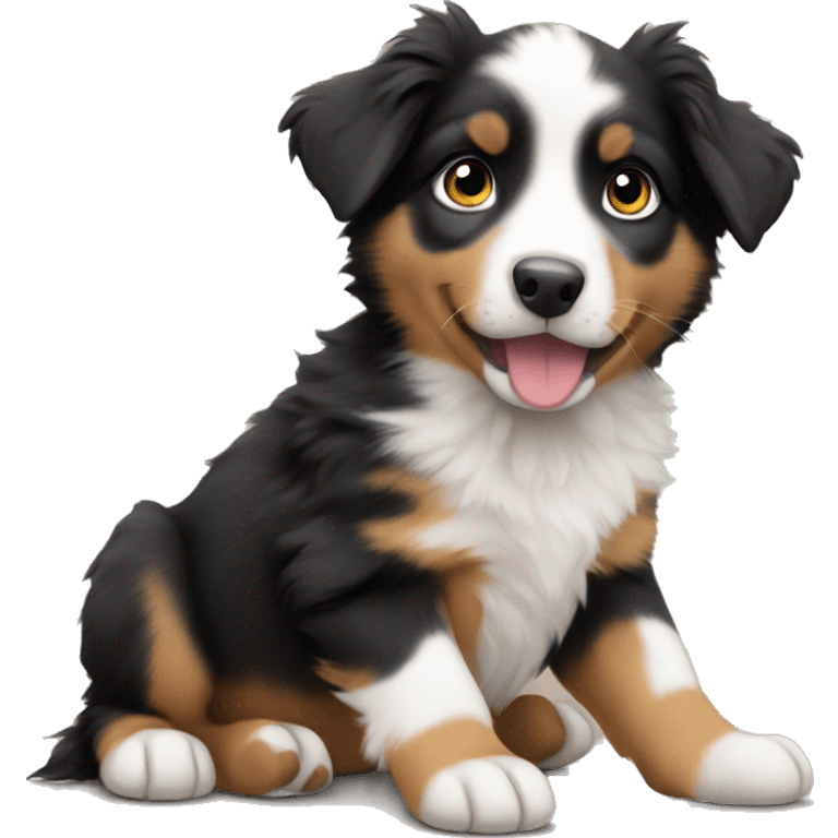 Mini Australian Shepard puppy  emoji