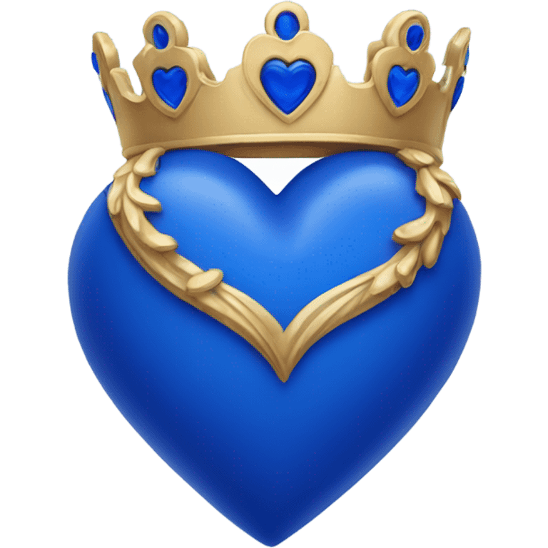 Royal blue heart  emoji