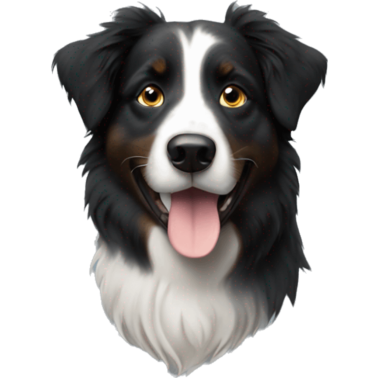 All black Australian shepherd  emoji