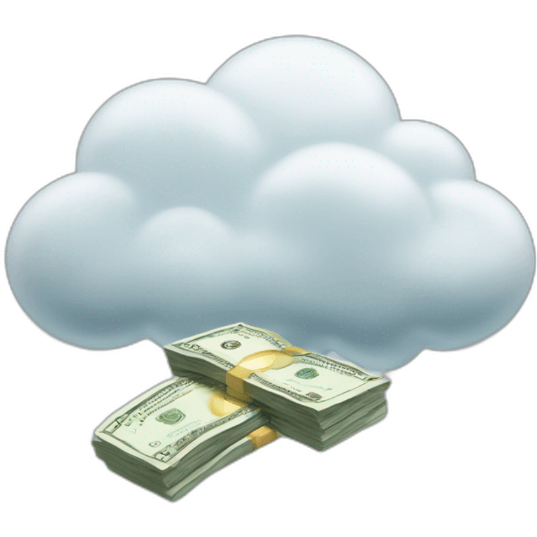 money in cloud emoji