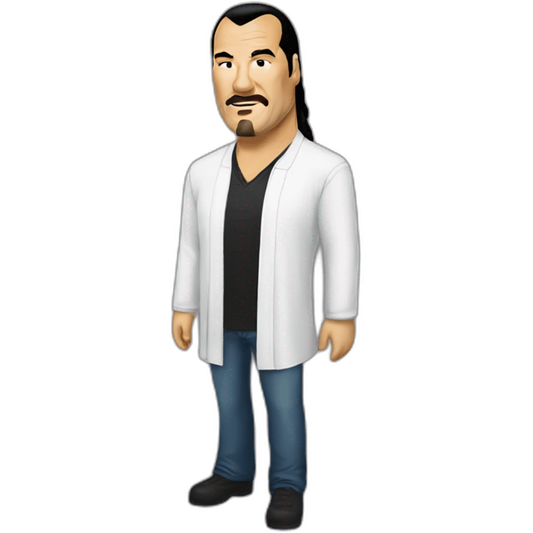 steven seagal cartoon wearing long shirt emoji