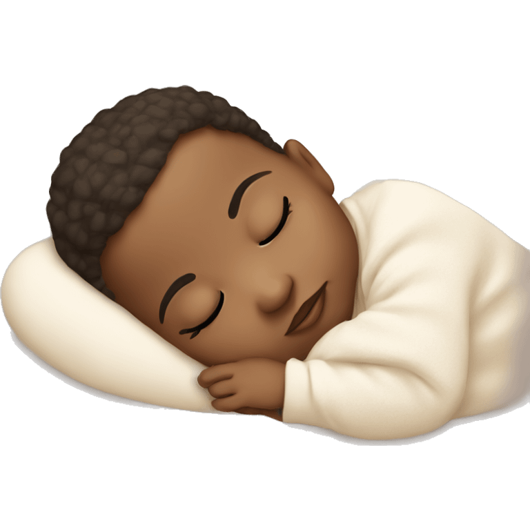 peaceful sleeping baby girl emoji