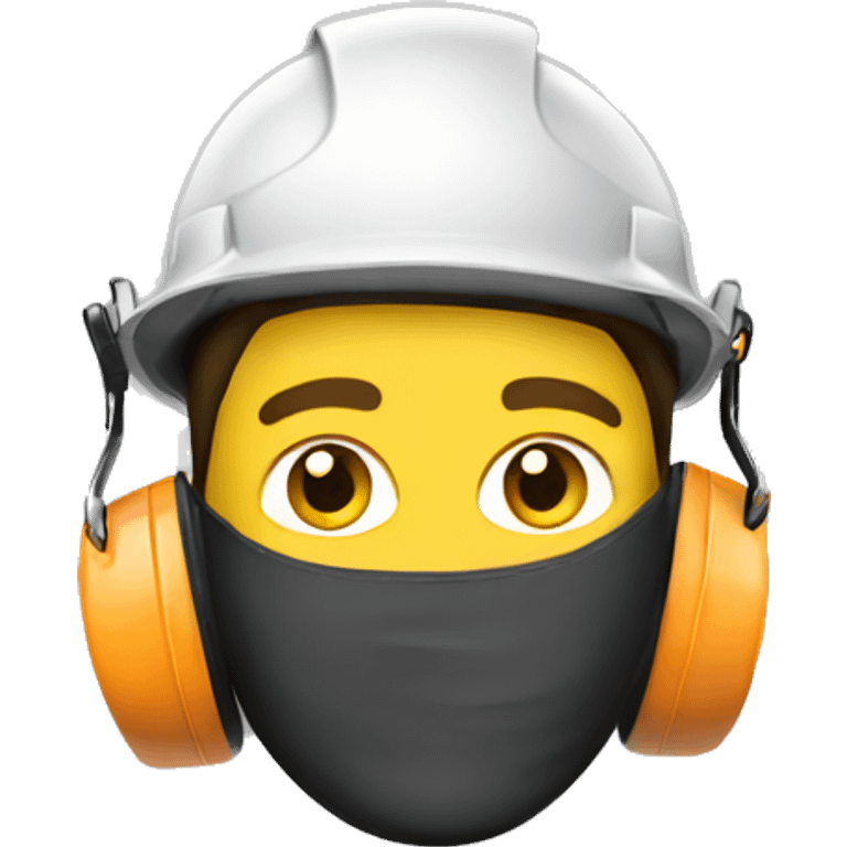 Construction ear defenders emoji