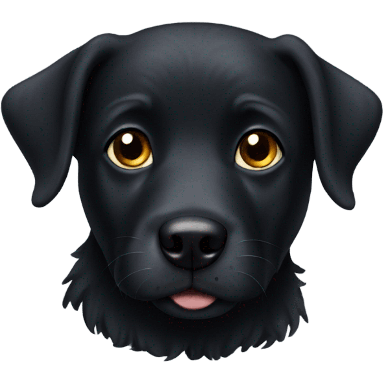 Black dog emoji