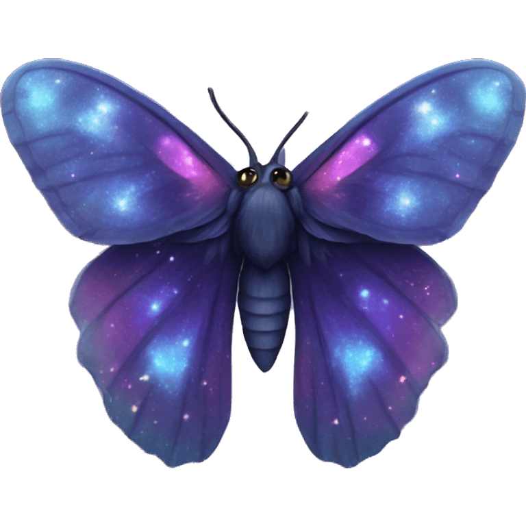 Galaxy colored moth  emoji