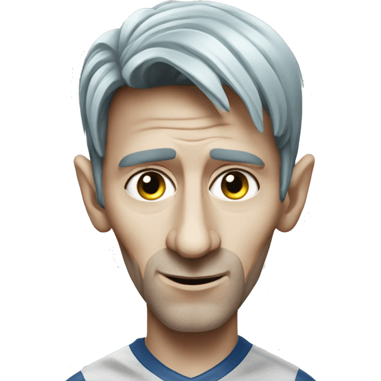 Lionel Messi as an alien emoji