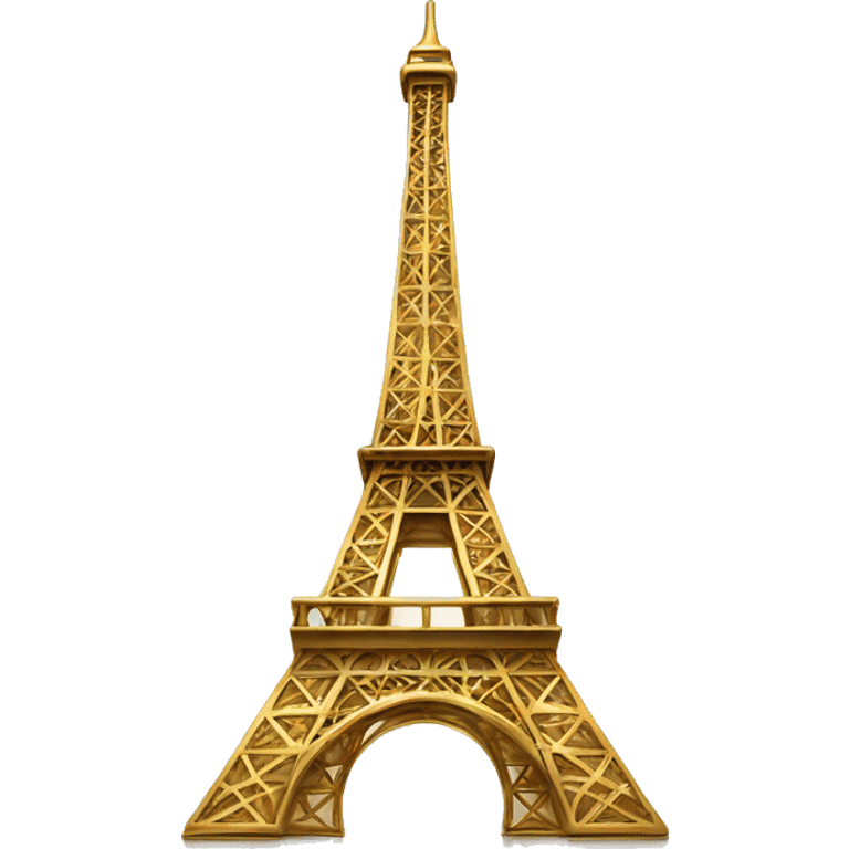 Golden shimmery Eiffel Tower emoji