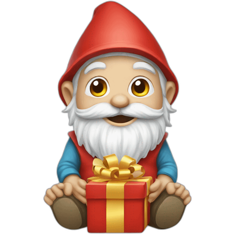 gnome with gifts emoji