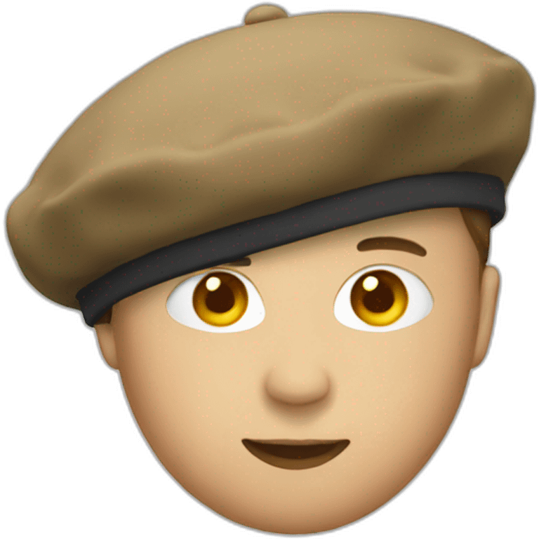 floating beret emoji