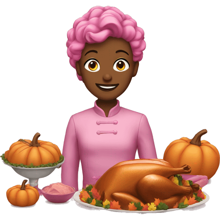 pink thanksgiving emoji