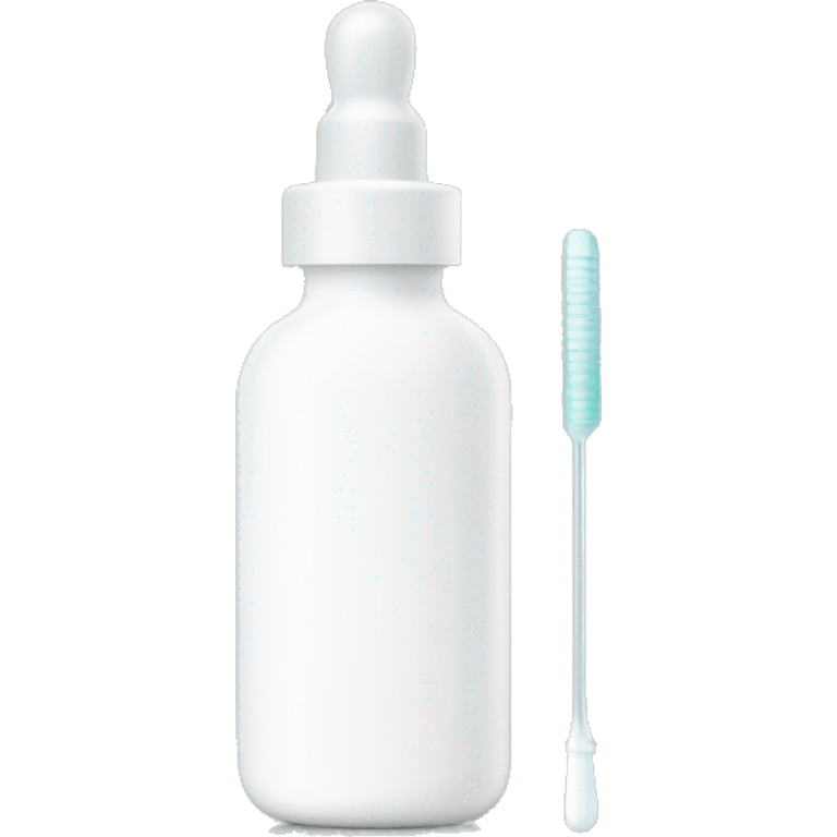 White Skincare bottle with pipette emoji