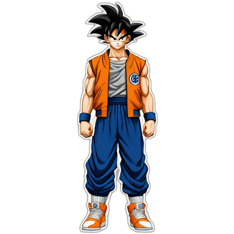 Goku wearing Jordan one’s emoji