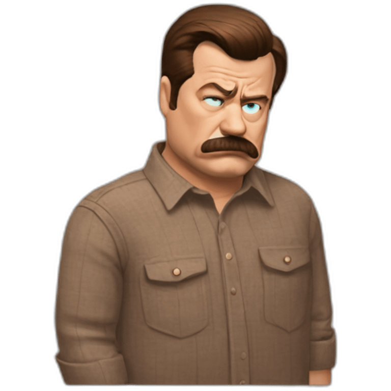 ron swanson facepalm emoji