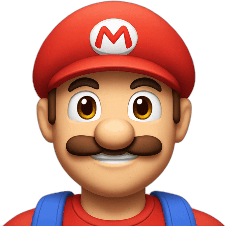 Mario in love emoji