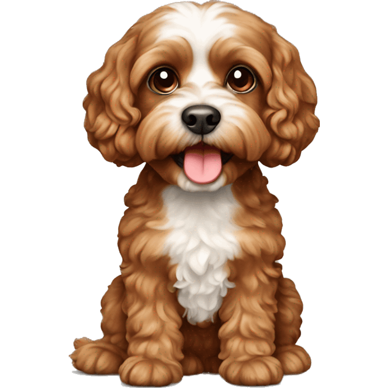 brown cavapoo emoji