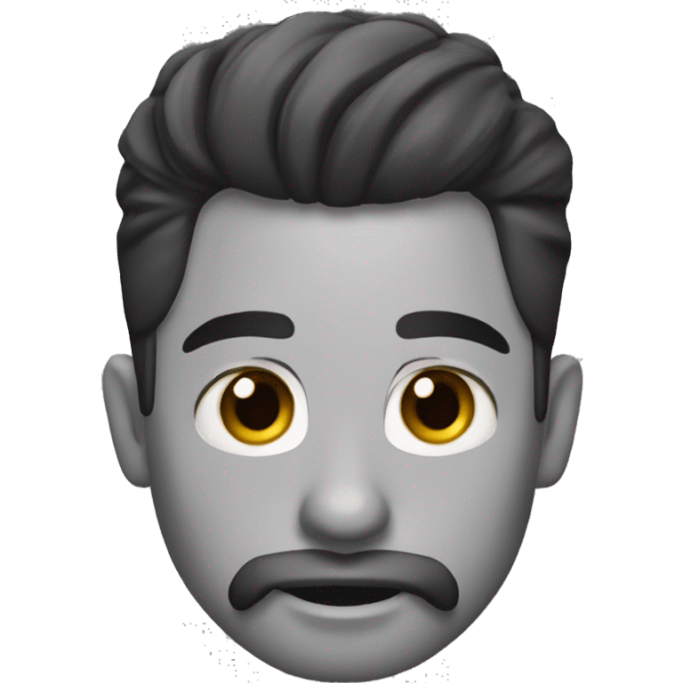 hombre de 25 años moreno con barba negra emoji