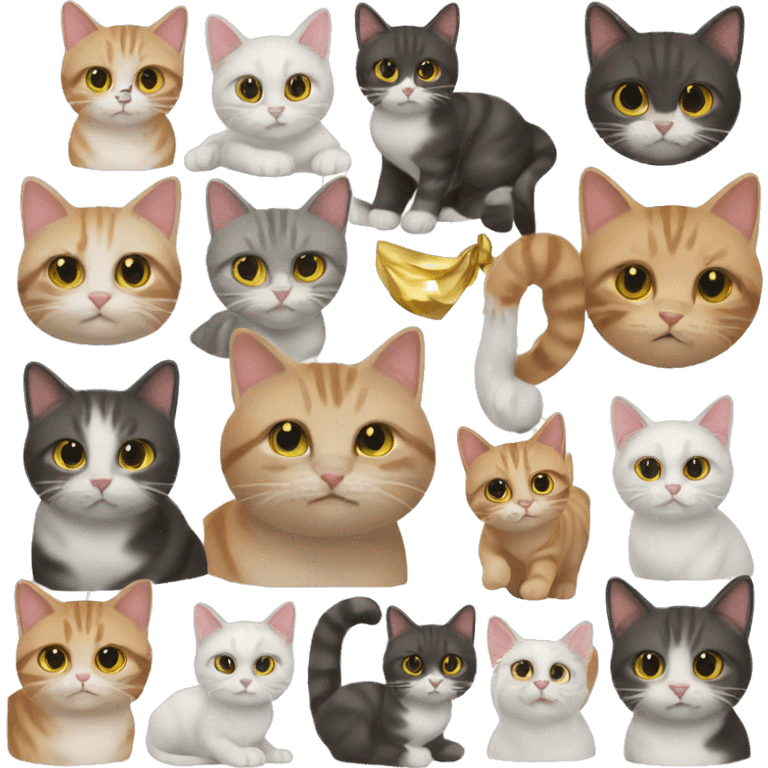 13 christmas cats emoji