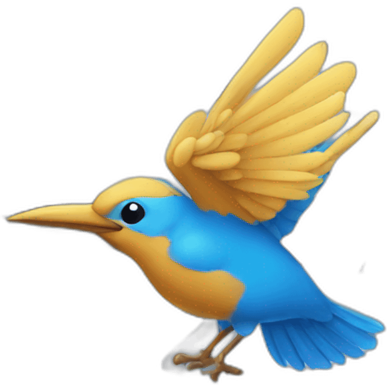 blue-bird-on-keyboard emoji