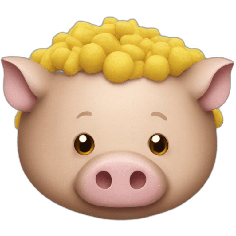 macron sur un cochon emoji