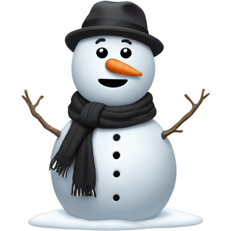 A snowman that’s a rapper emoji