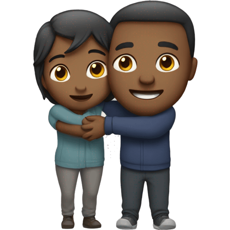 couple hugging emoji