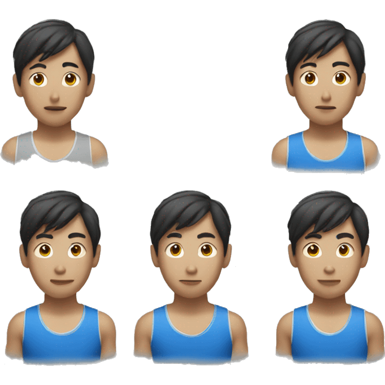 Athletic asian  emoji