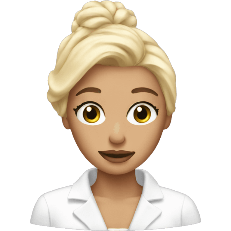 blondie doing skincare emoji