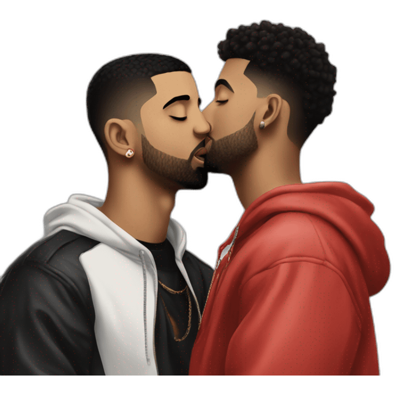 drake kissing 21 savage emoji