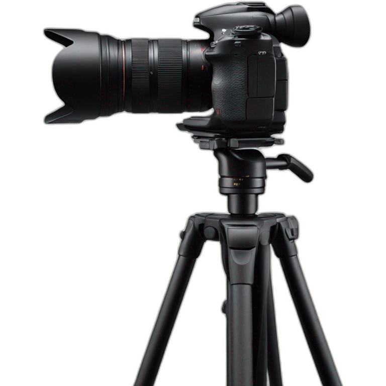 Sony camera on heavy-duty tripod emoji