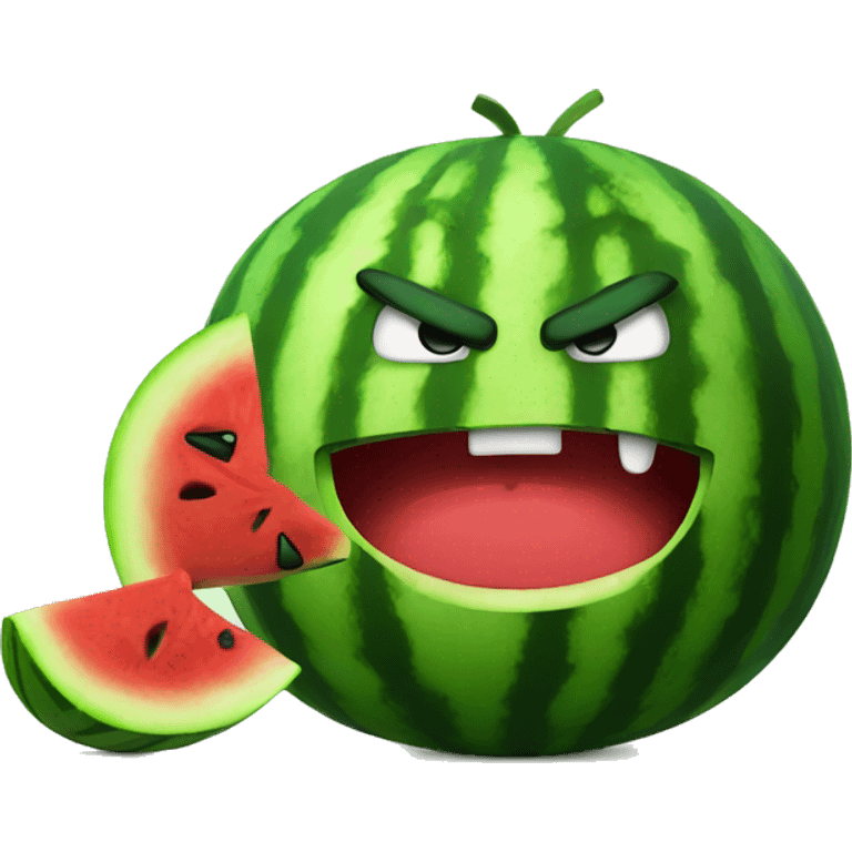 Angry watermelon  emoji