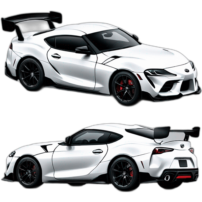 Toyota supra white toyota gazoo racing emoji