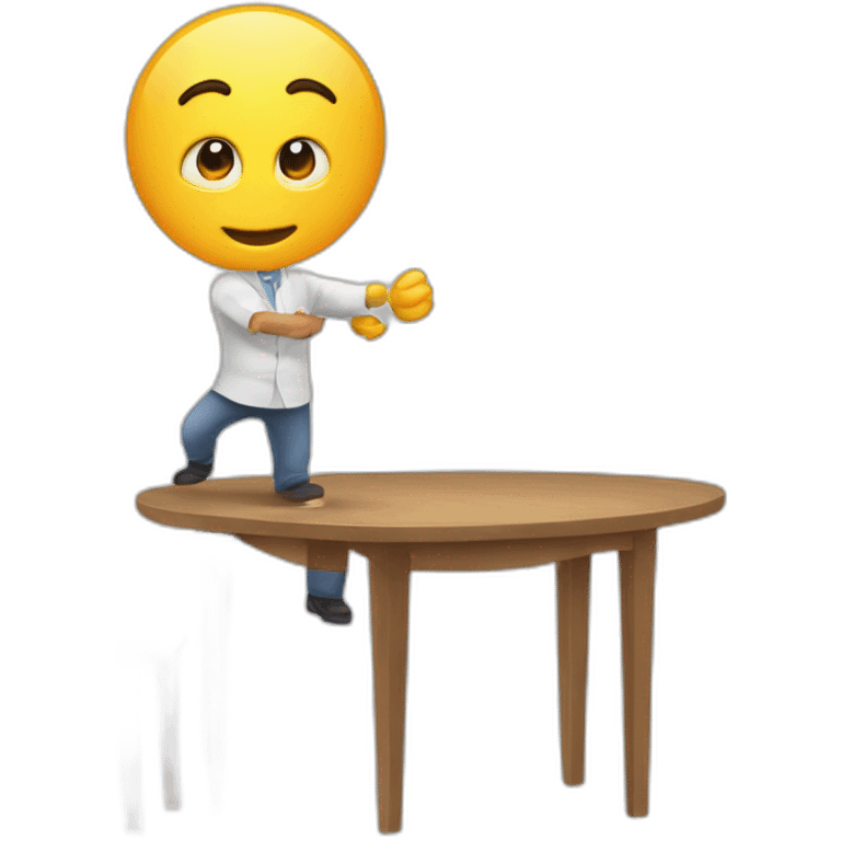 Un mec qui jete une table emoji