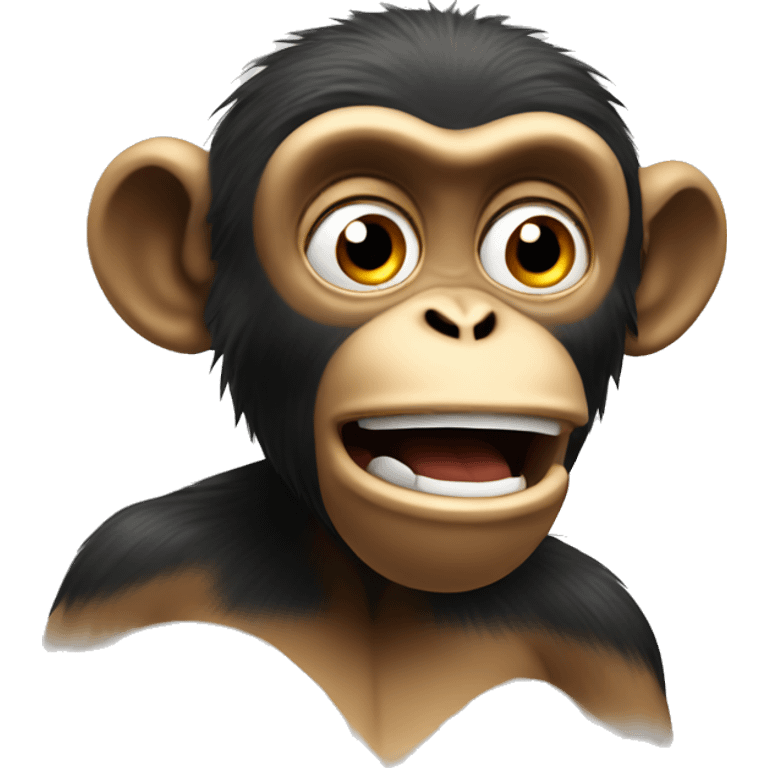 astonished monkey emoji