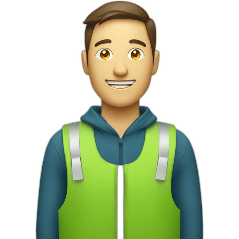 User experience vector icon for a green energy company emoji