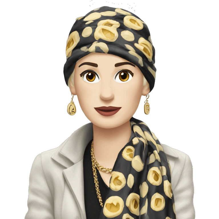 A chanel scarf  emoji