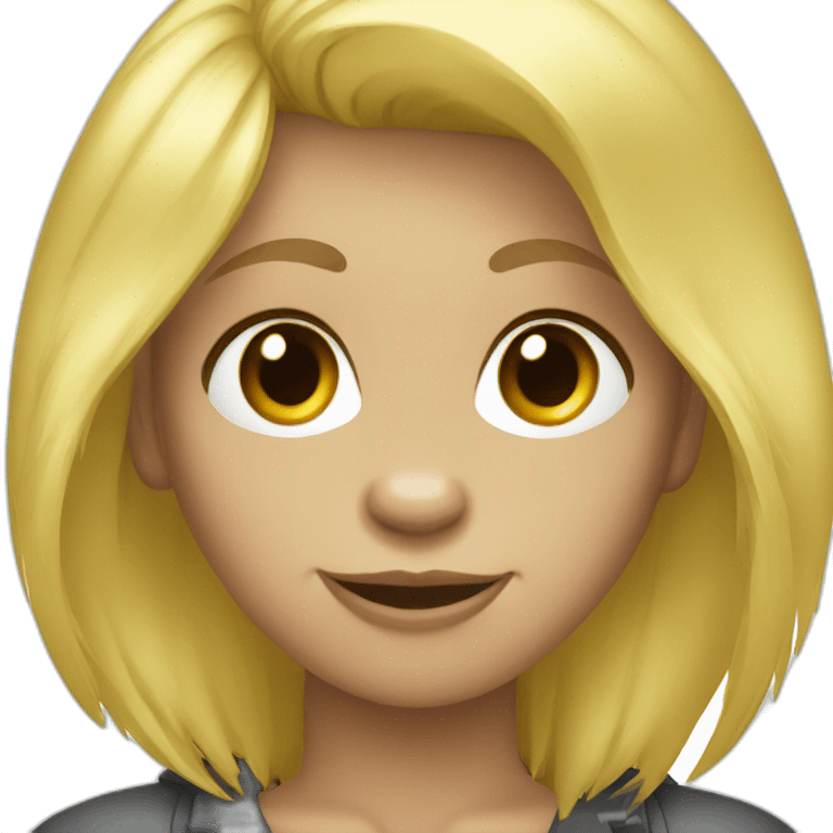 Gorilla blonde girl emoji