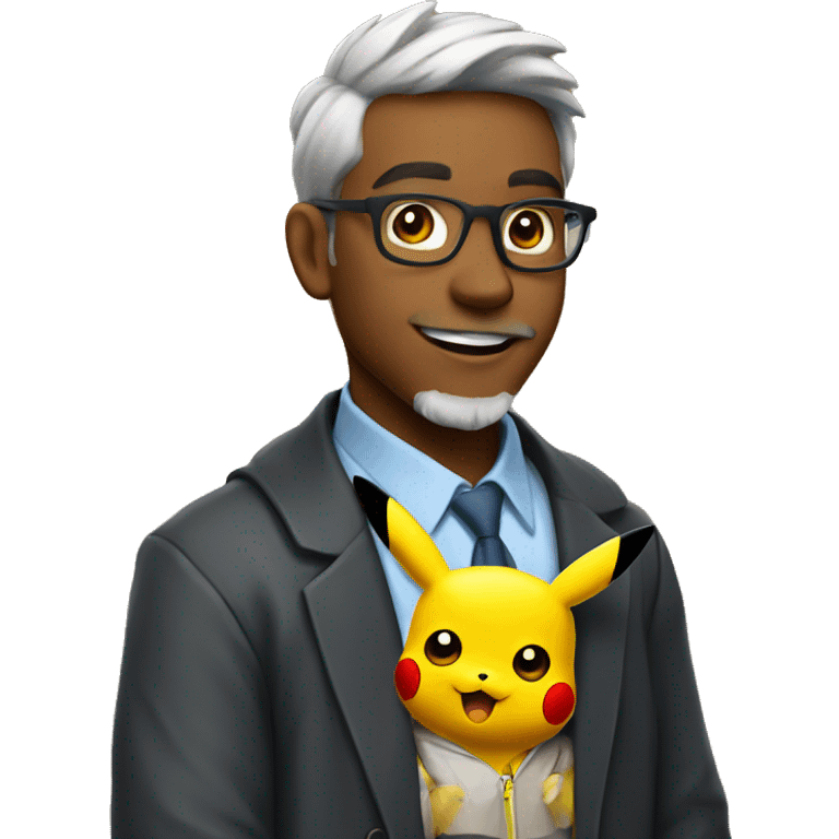 pikachu as a college professor  emoji