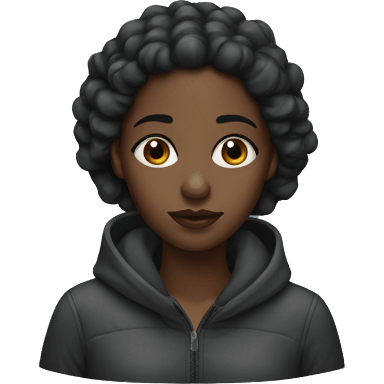 Cold black girl emoji