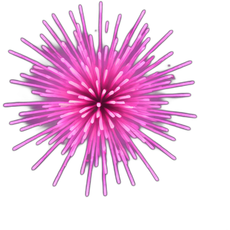 pink fireworks emoji