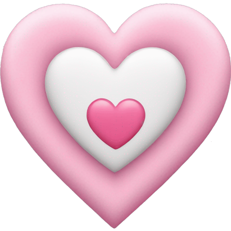 White and pink heart mix emoji