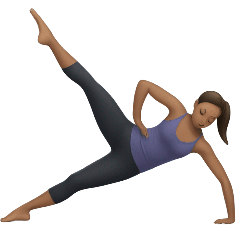 Pilates stretch emoji