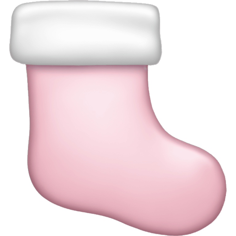 Light pink Christmas stocking emoji