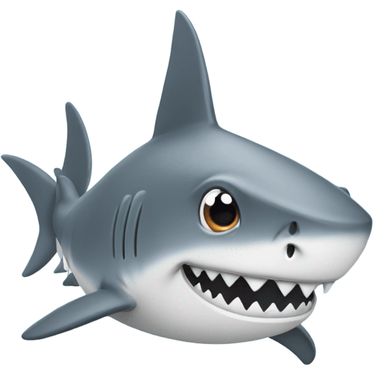 a cute shark with 4 legs named jeff emoji