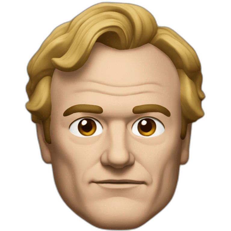 tarantino quentin portrait, front view emoji