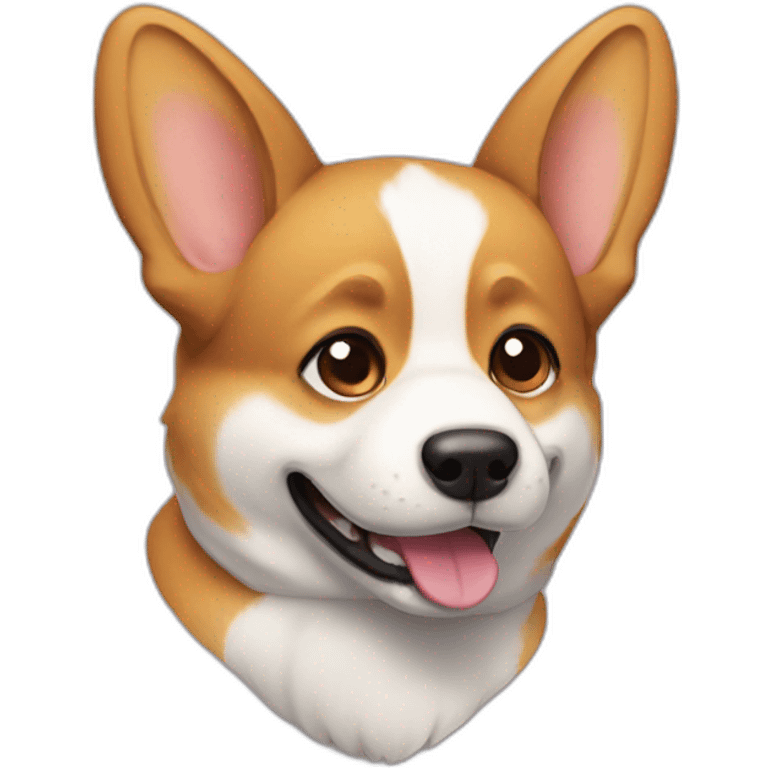 corgy with one bent ear emoji