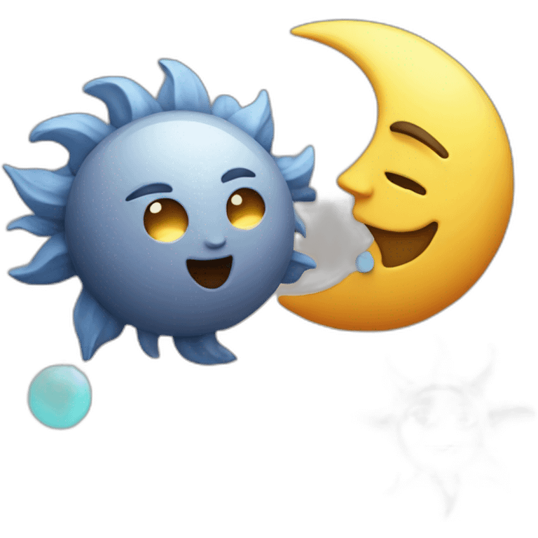 Sun and moon emoji