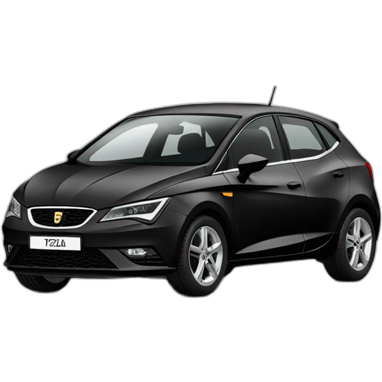 Voiture seat Ibiza 6L noir emoji