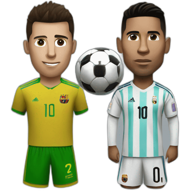 Ronaldo vs Messi emoji