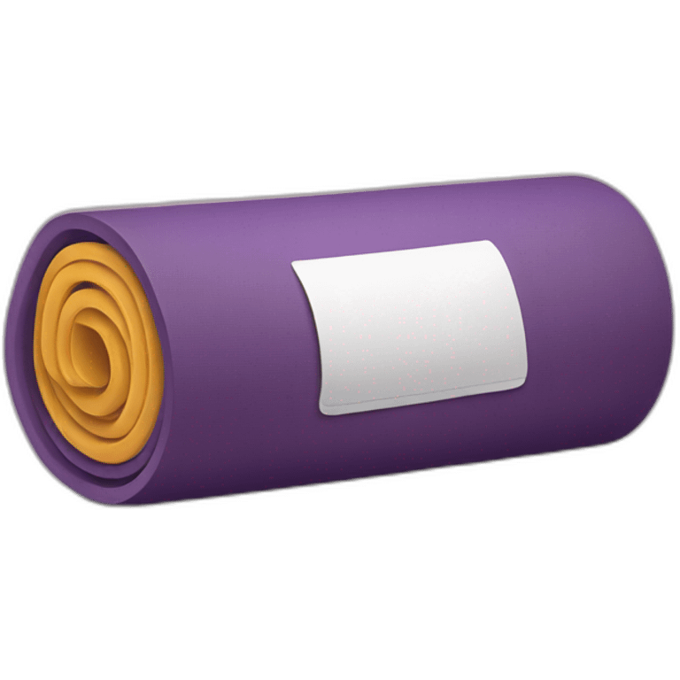 rolled yoga matt emoji