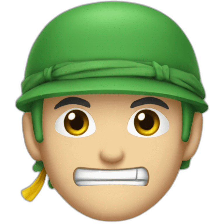 Zoro avec un carte emoji